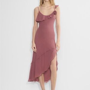 Wilfred Asymmetrical Mauve Dress